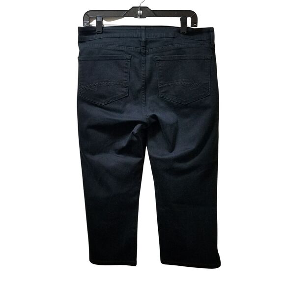 NYDJ Women's Black Lift Tuck Stretch Crop Jeans Size 8 - Picture 2 of 4